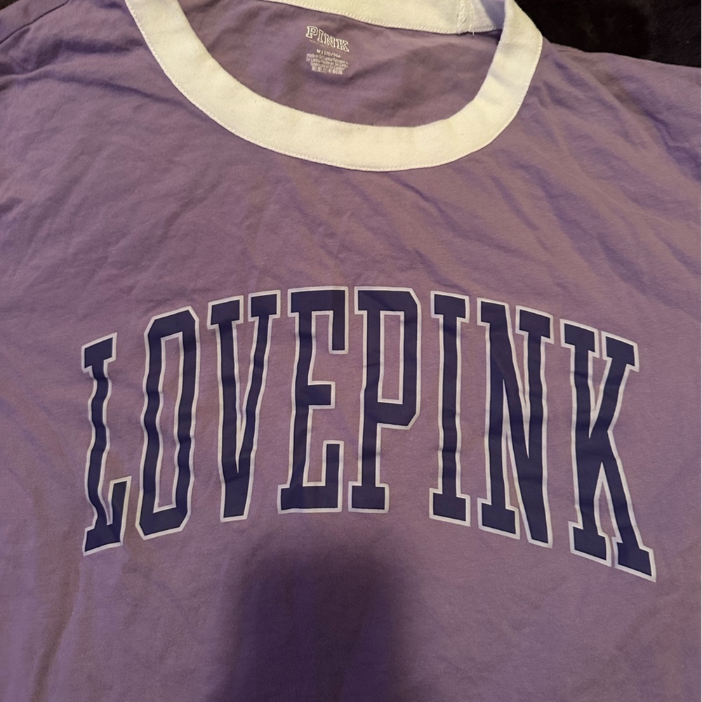 Victoria secret Pink purple and white cotton tee